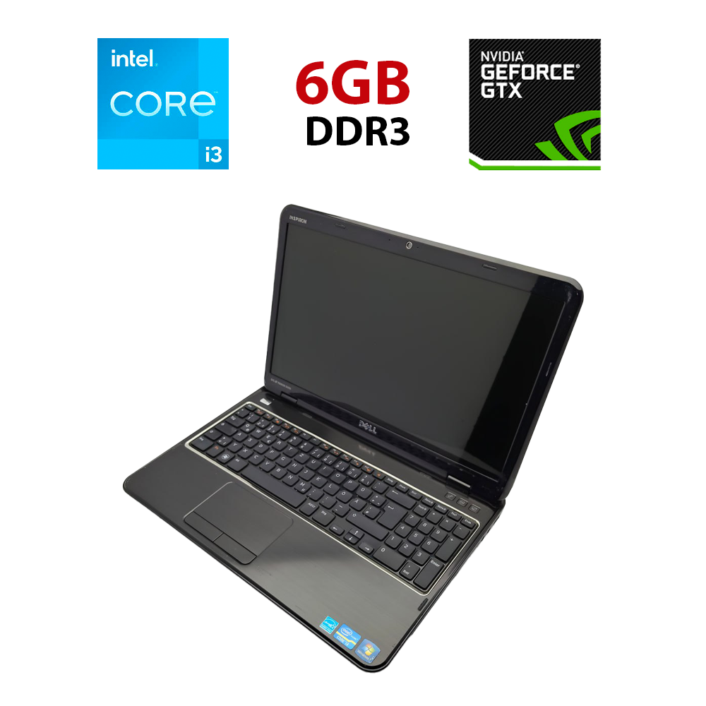 Ноутбук Dell N5110M / 15.6" (1366x768) TN / Intel Core i3-2350M (2 (4) ядра по 2.3 GHz) / 6 GB DDR3 / 320 GB HDD / nVidia GeForce GT 525M, 1 GB GDDR3, 128-bit / WebCam