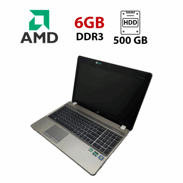 Ноутбук HP ProBook 4535s / 15.6" (1366x768) TN / AMD A6-3400M (4 ядра по 1.4 - 2.3 GHz) / 6 GB DDR3 / 500 GB HDD / AMD Radeon HD 6400M, 1 GB DDR3, 64-bit / WebCam