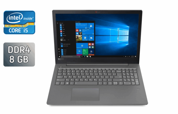 Ноутбук Lenovo IdeaPad V330-14IKB / 14" (1920x1080) TN / Intel Core i5-8250U (4 (8) ядра по 1.6 - 3.4 GHz) / 8 GB DDR4 / 256 GB SSD / Intel UHD Graphics 620 / WebCam / TouchID
