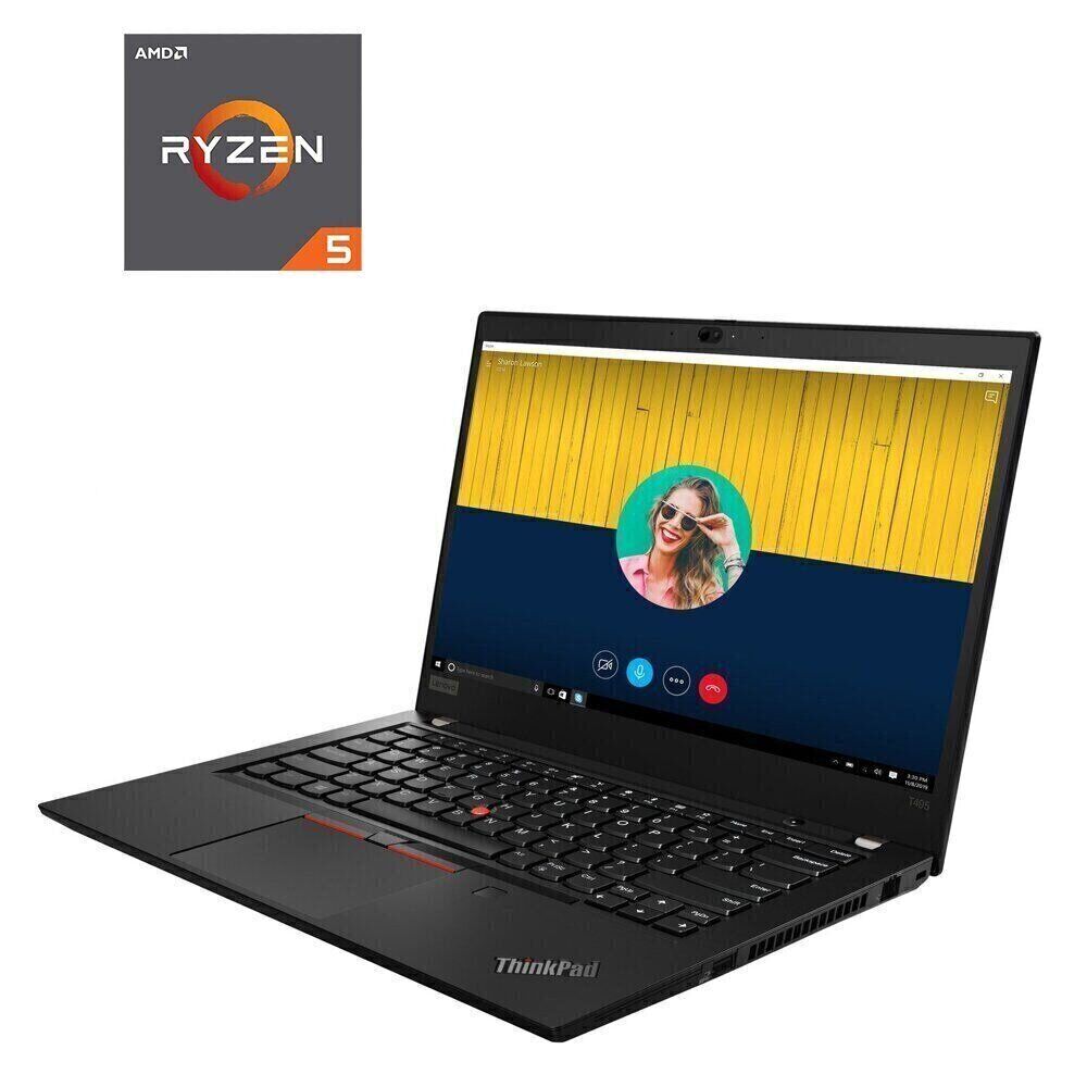 Ноутбук Lenovo ThinkPad T495 / 14" (1920x1080) IPS Touch / AMD Ryzen 5 Pro 3500U (4 (8) ядра по 2.1 - 3.7 GHz) / 12 GB DDR4 / 240 GB SSD / AMD Radeon RX Vega 8 Graphics / WebCam