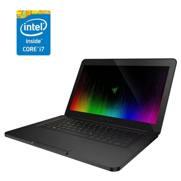 Ноутбук Razer Blade 14 2017 / 14" (1920x1080) IPS / Intel Core i7-7700HQ (4 (8) ядра по 2.8 - 3.8 GHz) / 16 GB DDR4 / 480 GB SSD / Intel HD Graphics 630 / WebCam + Бездротова мишка