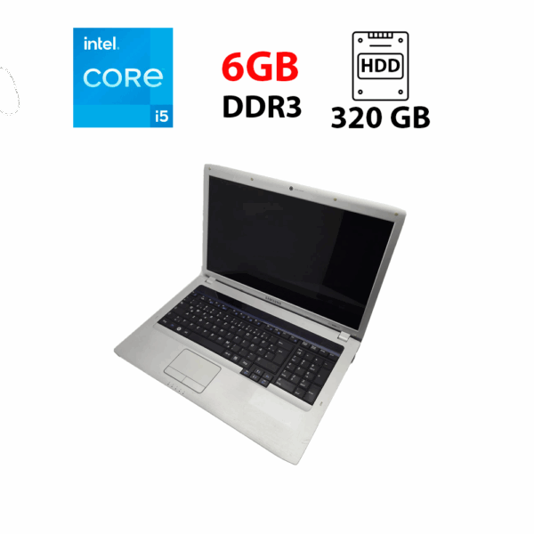 Ноутбук Samsung R730 / 17.3" (1600x900) TN / Intel Core i5-520M (2 (4) ядра по 2.4 - 2.93 GHz) / 6 GB DDR3 / 320 GB HDD / Intel HD Graphics / WebCam