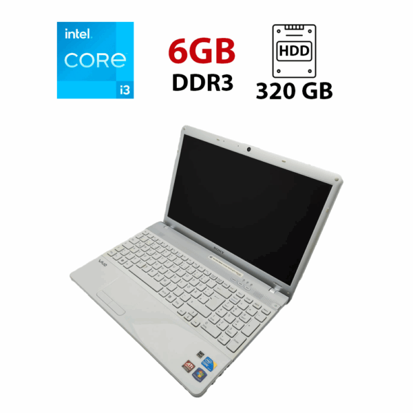 Ноутбук Sony VPC156 / 15.6" (1366x768) TN / Intel Core i3-350M (2 (4) ядра по 2.26 GHz) / 6 GB DDR3 / 320 GB HDD / AMD Mobility Radeon HD 5000 / WebCam