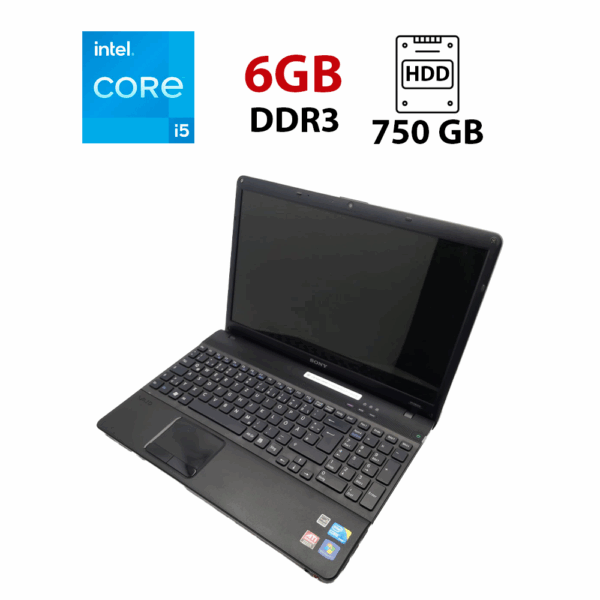 Ноутбук Sony VPC156 / 15.6" (1366x768) TN / Intel Core i5-460M (2 (4) ядра по 2.53 - 2.8 GHz) / 6 GB DDR3 / 750 GB HDD / AMD Mobility Radeon HD 5000 / WebCam