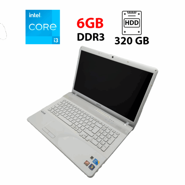 Ноутбук Sony VPC173 / 17.3" (1600x900) TN / Intel Core i3-370M (2 (4) ядра по 2.4 GHz) / 6 GB DDR3 / 320 GB HDD / AMD Radeon HD 5000M / WebCam / АКБ не тримає