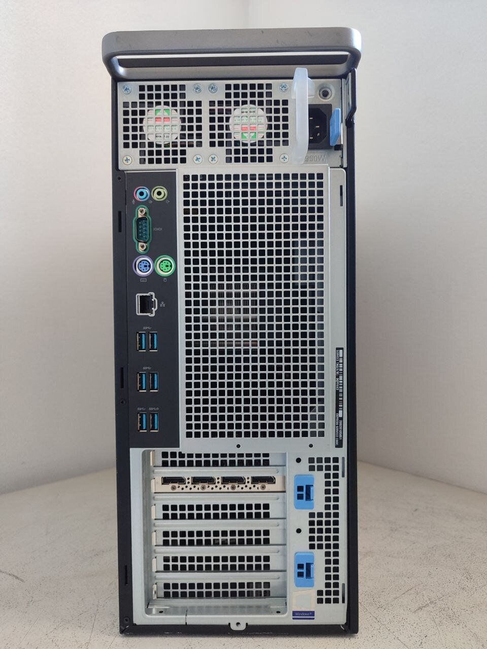 Робоча станція Dell Precision 5820 Tower / Intel Xeon W-2123 (4 (8) ядра по 3.6 - 3.9 GHz) / 32 GB DDR4 / 512 GB SSD / nVidia Quadro P2000, 5 GB GDDR5, 160-bit / DVD-ROM - Зображення 5