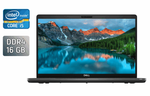 Ультрабук Б-клас Dell Latitude 5500 / 15.6" (1920x1080) IPS / Intel Core i5-8365U (4 (8) ядра по 1.6 - 4.1 GHz) / 16 GB DDR4 / 256 GB SSD / Intel UHD Graphics / WebCam / TouchID