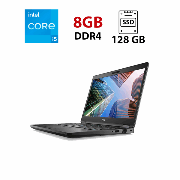 Ультрабук Dell Latitude 5490 / 14" (1920x1080) IPS / Intel Core i5-7300U (2 (4) ядра по 2.6 - 3.5 GHz) / 8 GB DDR4 / 128 GB SSD / Intel HD Graphics 620 / WebCam / HDMI / Windows 11