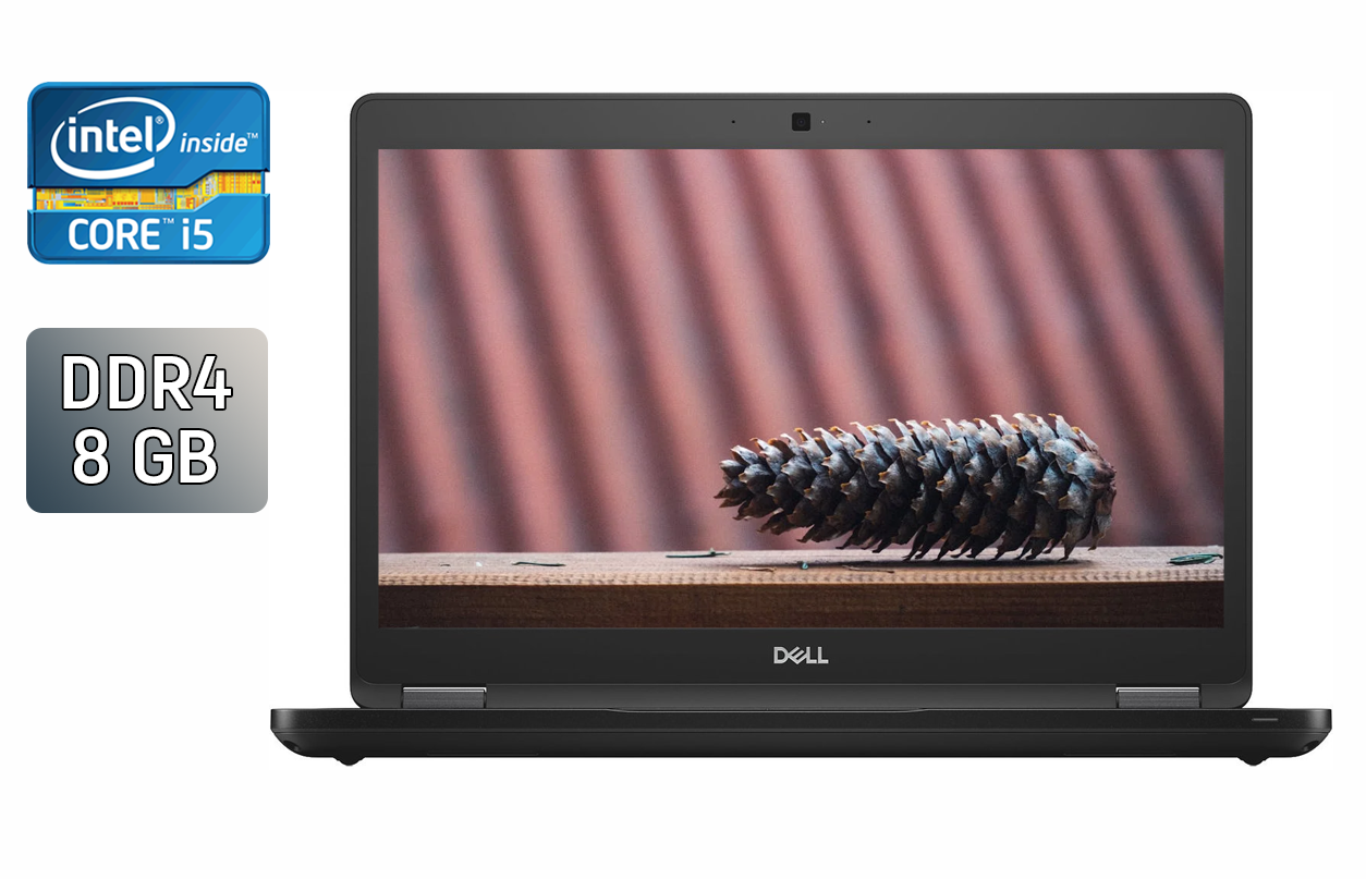 Ультрабук Dell Latitude 5490 / 14" (1920x1080) IPS / Intel Core i5-7300U (2 (4) ядра по 2.6 - 3.5 GHz) / 8 GB DDR4 / 256 GB SSD / Intel HD Graphics 620 / WebCam / HDMI / Windows 10
