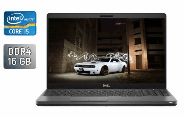 Ультрабук Dell Latitude 5500 / 15.6" (1366x768) TN / Intel Core i5-8365U (4 (8) ядра по 1.6 - 4.1 GHz) / 16 GB DDR4 / 256 GB SSD / Intel UHD Graphics / WebCam / HDMI
