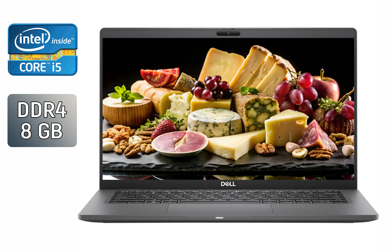 Ультрабук Dell Latitude 7410 / 14" (1366x768) TN / Intel Core i5-10310U (4 (8) ядра по 1.7 - 4.4 GHz) / 8 GB DDR4 / 256 GB SSD / Intel UHD Graphics / WebCam / Windows 10