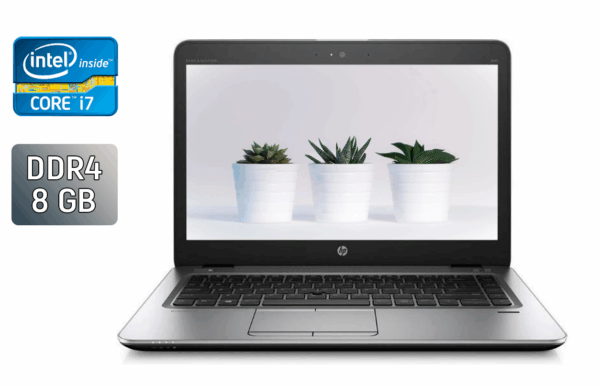 Ультрабук HP EliteBook 840 G3 / 14" (2560x1440) IPS / Intel Core i7-6500U (2 (4) ядра по 2.5 - 3.1 GHz) / 8 GB DDR4 / 240 GB SSD / Intel HD Graphics 520 / Fingerprint / WebCam / Windows 10