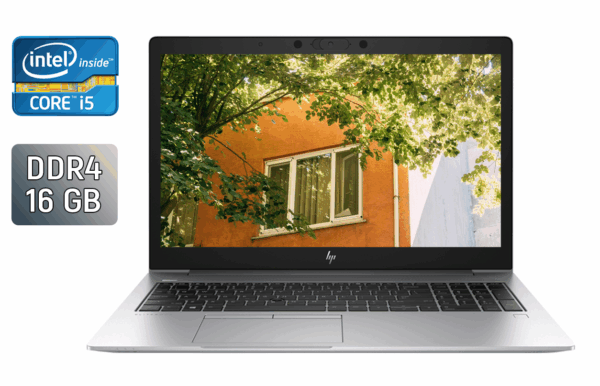 Ультрабук HP EliteBook 850 G6 / 15.6" (1920x1080) IPS / Intel Core i5-8365U (4 (8) ядра по 1.6 - 4.1 GHz) / 16 GB DDR4 / 512 GB SSD / Intel UHD Graphics / TouchID / WebCam / Windows 10