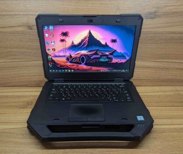 Захищений ноутбук Dell Latitude 14 Rugged 5414 / 14" (1920x1080) IPS / Intel Core i5-6300U (2 (4) ядра по 2.4 - 3.0 GHz) / 8 GB DDR4 / 256 GB SSD / Intel HD Graphics 520 / HDMI / Windows 10 - Зображення 2