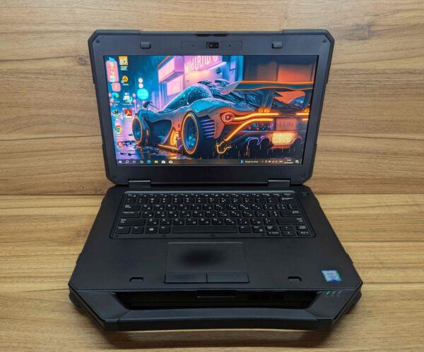Захищений ноутбук Dell Latitude 14 Rugged 5414 / 14" (1920x1080) IPS / Intel Core i5-6300U (2 (4) ядра по 2.4 - 3.0 GHz) / 8 GB DDR4 / 256 GB SSD / Intel HD Graphics 520 / WebCam / HDMI / Windows 10 - Зображення 2