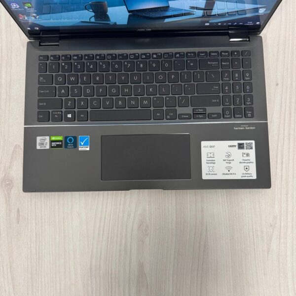 Ігровий ультрабук-трансформер Asus ZenBook Flip Q537FD / 15.6" (3840x2160) IPS Touch / Intel Core i7-10510U (4 (8) ядра по 1.8 - 4.9 GHz) / 16 GB DDR4 / 1000 GB SSD NVMe / nVidia GeForce GTX 1050 Max-Q, 4 GB GDDR5, 128-bit / WebCam - Зображення 9