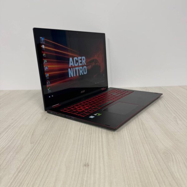 Ігровий ноутбук-трансформер Acer Nitro 5 Spin NP515-51 / 15.6" (1920x1080) IPS Touch / Intel Core i7-8550U (4 (8) ядра по 1.8 - 4.0 GHz) / 8 GB DDR4 / 256 GB SSD M.2 + 1000 GB HDD / nVidia GeForce GTX 1050, 4 GB GDDR5, 128-bit / WebCam - Зображення 4