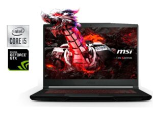 Ігровий ноутбук Б-клас MSI GF63 Thin 10SC / 15.6" (1920x1080) IPS / Intel Core i5-10500H (6 (12) ядер по 2.5 - 4.5 GHz) / 16 GB DDR4 / 256 GB SSD / nVidia GeForce GTX 1650 Max-Q, 4 GB GDDR6, 128-bit / WebCam