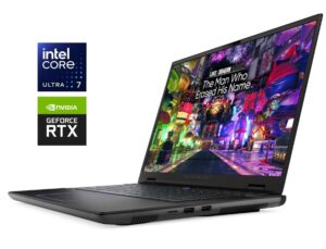 Ігровий ноутбук Dell Alienware m16 R2 / 16" (2560x1600) IPS / Intel Core Ultra 7 155H (16 (22) ядер по 1.4 - 4.8 GHz) / 16 GB DDR5 / 1000 GB SSD NVMe / nVidia GeForce RTX 4070, 8 GB GDDR6, 128-bit / WebCam