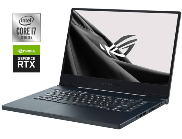 Ігровий ноутбук Asus ROG Zephyrus M15 GU502LV / 15.6" (3840x2160) IPS / Intel Core i7-10750H (6 (12) ядер по 2.6 - 5.0 GHz) / 16 GB DDR4 / 1000 GB SSD NVMe / nVidia GeForce RTX 2060, 6 GB GDDR6, 192-bit