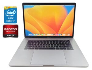 Ультрабук Apple MacBook Pro A1707 (2017) / 15.4" (2880x1800) IPS / Intel Core i7-7920HQ (4 (8) ядра по 3.1 - 4.1 GHz) / 16 GB DDR3 / 500 GB SSD / AMD Radeon Pro 560, 4 GB GDDR5, 128-bit / WebCam / MacOS