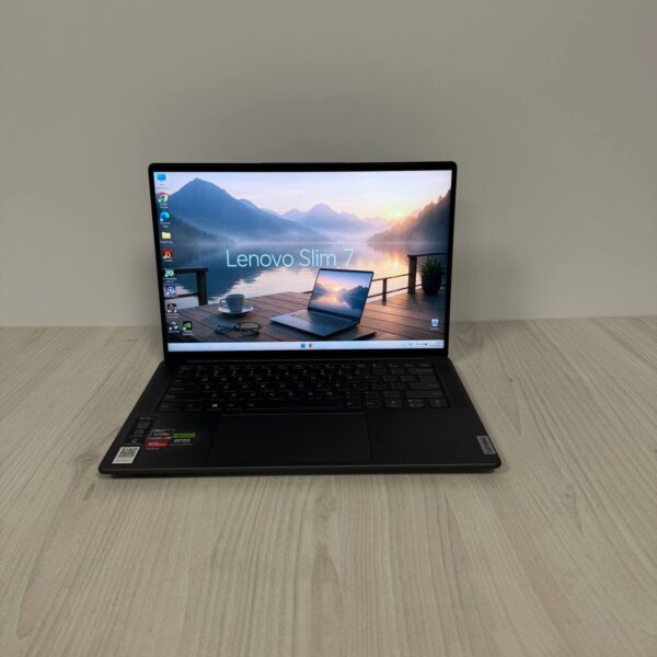 Ігровий ультрабук Б-клас Lenovo Slim 7 ProX 14ARH7 / 14.5" (3072x1920) IPS Touch / AMD Ryzen 7 6800HS (8 (16) ядер по 3.2 - 4.7 GHz) / 16 GB DDR5 / 1000 GB SSD NVMe / nVidia GeForce RTX 3050, 4 GB GDDR6, 128-bit / WebCam - Зображення 2