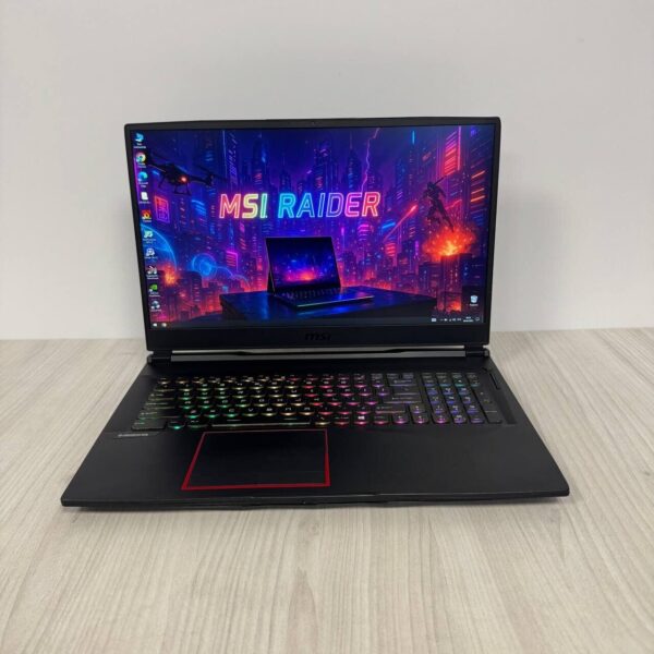 Ігровий ноутбук Б-клас MSI GE75 Raider 10SF / 17.3" (1920x1080) IPS / Intel Core i7-10750H (6 (12) ядер по 2.6 - 5.0 GHz) / 16 GB DDR4 / 512 GB SSD NVMe + 1000 GB HDD / nVidia GeForce RTX 2070, 8 GB GDDR6, 256-bit / WebCam - Зображення 2