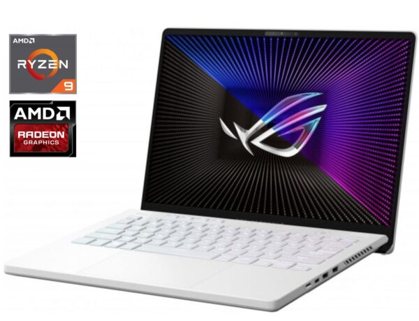 Ігровий ноутбук Asus ROG Zephyrus G14 GA402RJ / 14" (2560x1600) IPS / AMD Ryzen 9 6900HS (8 (16) ядер по 3.3 - 4.9 GHz) / 16 GB DDR5 / 1000 GB SSD NVMe / AMD Radeon RX 6700S, 8 GB GDDR6, 128-bit / WebCam