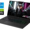 Ігровий ноутбук Б-клас Gigabyte Aorus 7 9KF / 17.3" (1920x1080) IPS / Intel Core i5-12500H (12 (16) ядер по 3.3 - 4.5 GHz) / 16 GB DDR4 / 512 GB SSD NVMe / nVidia GeForce RTX 4060, 8 GB GDDR6, 128-bit / WebCam