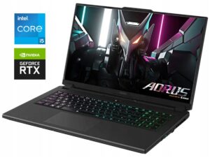 Ігровий ноутбук Б-клас Gigabyte Aorus 7 9KF / 17.3" (1920x1080) IPS / Intel Core i5-12500H (12 (16) ядер по 3.3 - 4.5 GHz) / 16 GB DDR4 / 512 GB SSD NVMe / nVidia GeForce RTX 4060, 8 GB GDDR6, 128-bit / WebCam