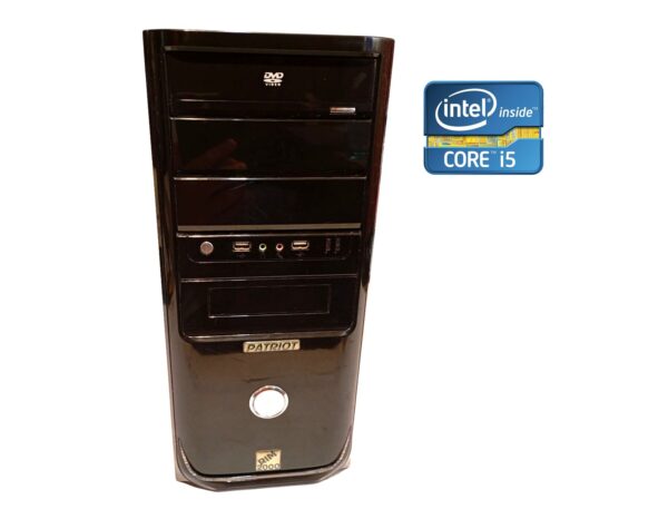 ПК Patriot Tower / Intel Core i5-2400 (4 ядра по 3.1 - 3.4 GHz) / 8 GB DDR3 / 500 GB HDD / Intel HD Graphics 2000 / 400W
