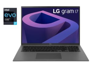 Ультрабук Б-клас LG Gram 17 17Z90Q / 17" (2560x1600) IPS / Intel Core i7-1260P (12 (16) ядер по 2.1 - 4.7 GHz) / 16 GB DDR5 / 512 GB SSD NVMe / Intel Iris Xe Graphics / WebCam