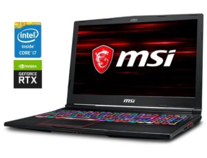 Ігровий ноутбук Б-клас MSI Raider GE63 RGB 9SE / 15.6" (1920x1080) IPS / Intel Core i7-9750H (6 (12) ядер по 2.6 - 4.5 GHz) / 16 GB DDR4 / 512 GB SSD NVMe / nVidia GeForce RTX 2060, 6 GB GDDR6, 192-bit / WebCam