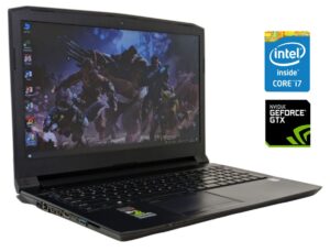 Ігровий ноутбук Б-клас Sager N855HJ / 15.6" (1920x1080) IPS / Intel Core i7-7700HQ (4 (8) ядра по 2.8 - 3.8 GHz) / 16 GB DDR4 / 500 GB SSD / nVidia GeForce GTX 1050, 2 GB GDDR5, 128-bit / WebCam