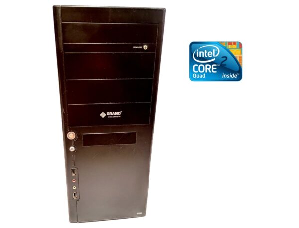 ПК Б-клас Grand 319B Tower / Intel Core 2 Quad Q8200 (4 ядра по 2.33 GHz) / 4 GB DDR2 / 60 GB SSD / Intel GMA 3100 Graphics / 400W
