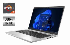 Ультрабук HP ProBook 445 G9 / 14" (1920x1080) IPS / AMD Ryzen 5 5625U (6 (12) ядер по 2.3 - 4.3 GHz) / 16 GB DDR4 / 240 GB SSD / AMD Radeon RX Vega 7 Graphics / WebCam