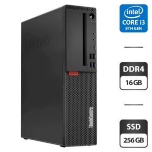 Комп'ютер Lenovo ThinkCentre M720s SFF / Intel Core i3-8100 (4 ядра по 3.6 GHz) / 16 GB DDR4 / 256 GB SSD / Intel UHD Graphics 630