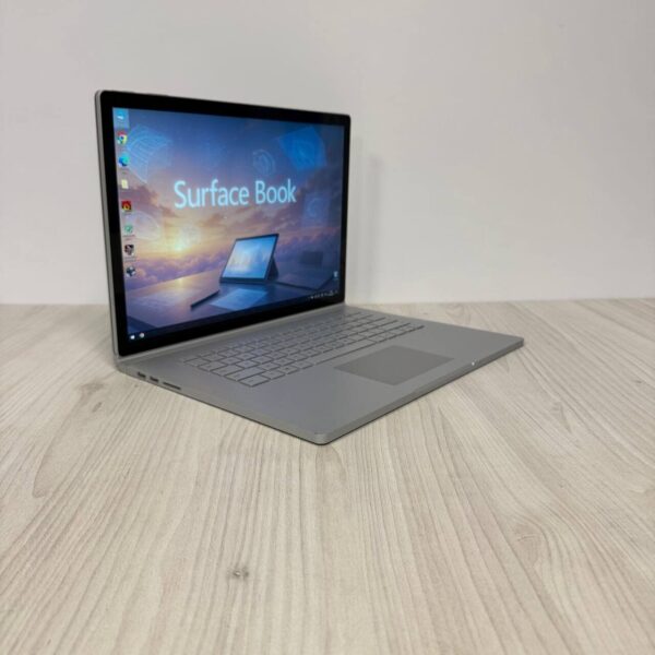 Ігровий ультрабук-трансформер Б-клас Microsoft Surface Book 2 / 15.0" (3240x2160) IPS Touch / Intel Core i7-8650U (4 (8) ядра по 1.9 - 4.2 GHz) / 16 GB DDR3 / 250 GB SSD NVMe / nVidia GeForce GTX 1060, 6 GB GDDR5, 192-bit / WebCam - Зображення 4