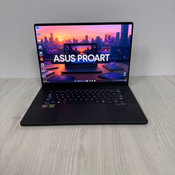 Ігровий ноутбук Б-клас Asus ProArt Studiobook P16 H7606WV / 16" (3840x2400) OLED Touch / AMD Ryzen AI 9 HX 370 (12 (24) ядер по 2.0 - 5.1 GHz) / 32 GB DDR5 / 1000 GB SSD NVMe / nVidia GeForce RTX 4060, 8 GB GDDR6, 128-bit - Зображення 2