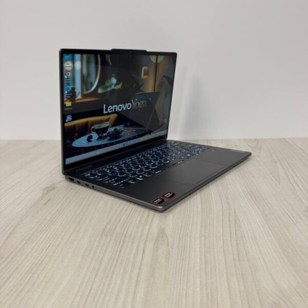 Ультрабук-трансформер Lenovo Yoga 7 14AHP9 / 14" (1920x1200) IPS Touch / AMD Ryzen 5 8640HS (6 (12) ядер по 3.5 - 4.9 GHz) / 8 GB DDR5 / 512 GB SSD NVMe / AMD Radeon 760M Graphics / WebCam - Зображення 4