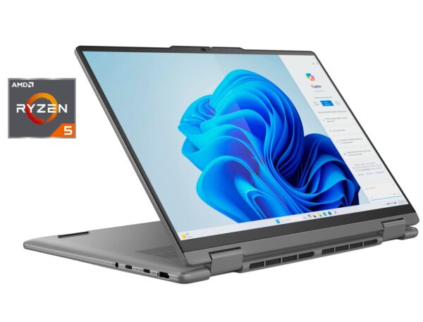 Ультрабук-трансформер Lenovo Yoga 7 14AHP9 / 14" (1920x1200) IPS Touch / AMD Ryzen 5 8640HS (6 (12) ядер по 3.5 - 4.9 GHz) / 8 GB DDR5 / 512 GB SSD NVMe / AMD Radeon 760M Graphics / WebCam