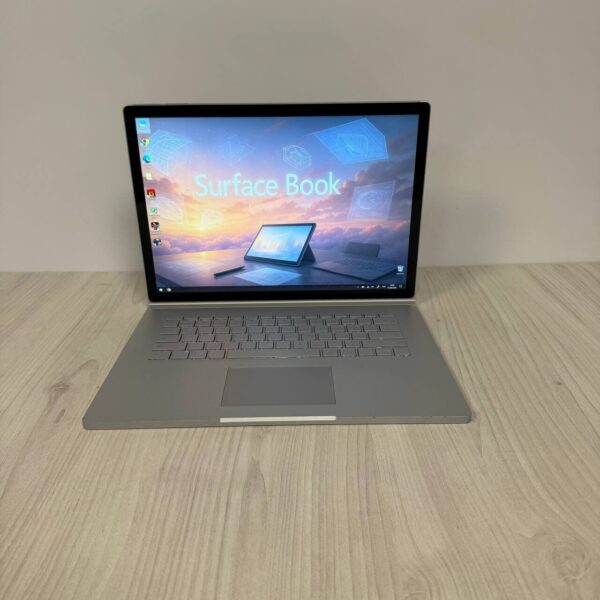 Ігровий ультрабук-трансформер Б-клас Microsoft Surface Book 2 / 15.0" (3240x2160) IPS Touch / Intel Core i7-8650U (4 (8) ядра по 1.9 - 4.2 GHz) / 16 GB DDR3 / 250 GB SSD NVMe / nVidia GeForce GTX 1060, 6 GB GDDR5, 192-bit / WebCam - Зображення 2