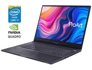 Мобільна рабоча станція Б-клас Asus ProArt StudioBook Pro 17 W700G / 17.3" (1920x1200) IPS / Intel Core i7-9750H (6 (12) ядер по 2.6 - 4.5 GHz) / 16 GB DDR4 / 512 GB SSD NVMe / nVidia Quadro RTX 3000 Max-Q, 6 GB DDR6, 192-bit / WebCam