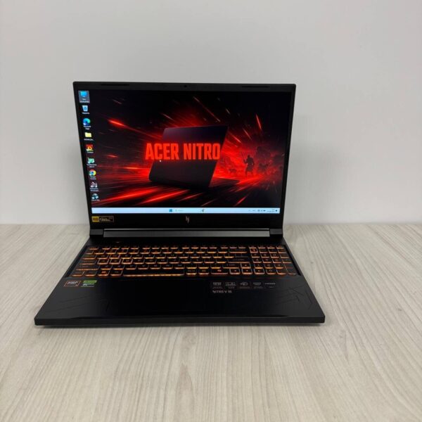 Ігровий ноутбук Acer Nitro V16 ANV16-41-R514 / 16" (1920x1200) IPS / AMD Ryzen 7 8845HS (8 (16) ядер по 3.8 - 5.1 GHz) / 16 GB DDR5 / 1000 GB SSD NVMe / nVidia GeForce RTX 4060, 8 GB GDDR6, 128-bit / WebCam - Зображення 2