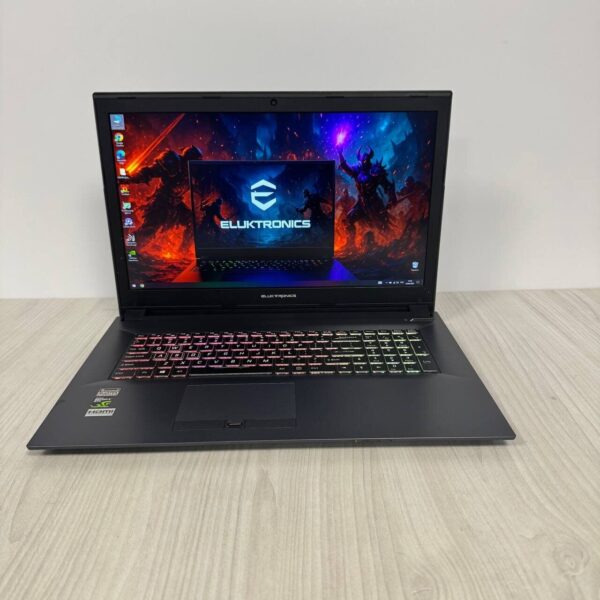 Ігровий ноутбук Eluktronics 17 N870HK / 17.3" (1920x1080) IPS / Intel Core i7-7700HQ (4 (8) ядра по 2.8 - 3.8 GHz) / 16 GB DDR4 / 512 GB SSD NVMe / nVidia GeForce GTX 1050 Ti, 4 GB GDDR5, 128-bit / WebCam - Зображення 2