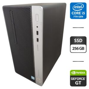 Комп'ютер HP ProDesk 400 G4 Tower / Intel Core i5-7500 (4 ядра по 3.4 - 3.8 GHz) / 16 GB DDR4 / 256 GB SSD / nVidia GeForce GT 730, 2 GB GDDR5, 64-bit
