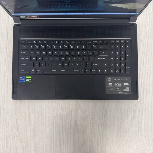 Ігровий ноутбук Б-клас MSI GS76 Stealth 11UG / 17.3" (1920x1080) IPS / Intel Core i9-11900H (8 (16) ядер по 2.5 - 4.9 GHz) / 32 GB DDR4 / 1000 GB SSD NVMe / nVidia GeForce RTX 3070, 8 GB GDDR6, 256-bit / WebCam - Зображення 7