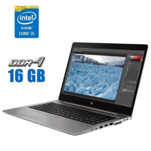 Ультрабук Б-клас HP ZBook 14u G6 / 14" (1920x1080) IPS / Intel Core i5-8365U (4 (8) ядра по 1.6 - 4.1 GHz) / 16 GB DDR4 / 256 GB SSD M.2 / Intel UHD Graphics 620 / WebCam