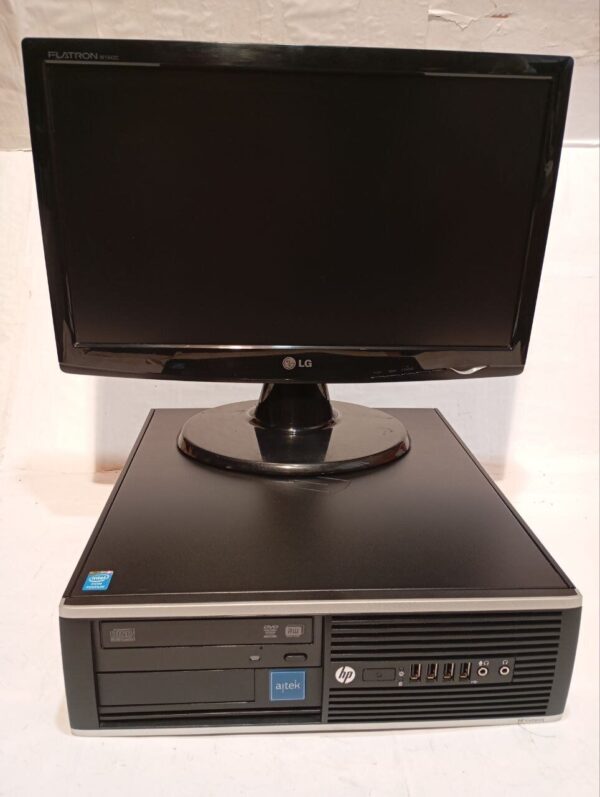 Комплект ПК: HP Compaq Pro 6300 SFF / Intel Core i3-3220 (2 (4) ядра по 3.3 GHz) / 8 GB DDR3 / 250 GB HDD / Intel HD Graphics 2500 + Монітор LG Flatron W1943C-PF / 19" (1366x768) TN / 1x VGA - Зображення 2