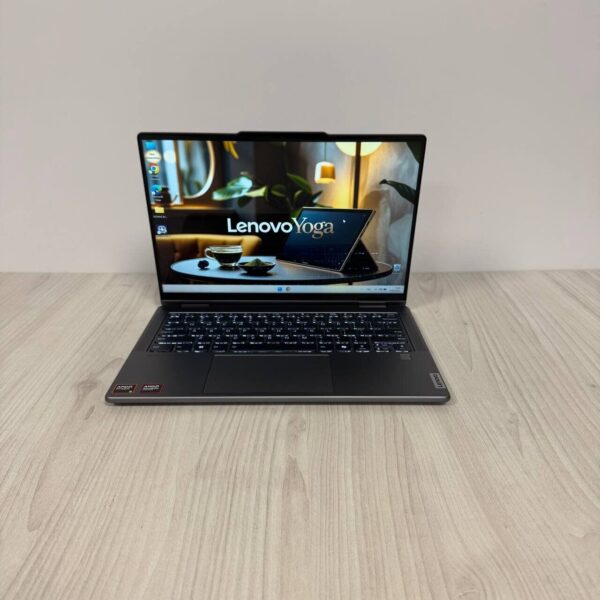 Ультрабук-трансформер Lenovo Yoga 7 14AHP9 / 14" (1920x1200) IPS Touch / AMD Ryzen 5 8640HS (6 (12) ядер по 3.5 - 4.9 GHz) / 8 GB DDR5 / 512 GB SSD NVMe / AMD Radeon 760M Graphics / WebCam - Зображення 2